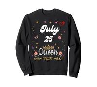Julio 25 Reina Nació el 25 de Julio Cumpleaños Niña Mujer Sudadera