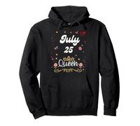 Julio 25 Reina Nació el 25 de Julio Cumpleaños Niña Mujer Sudadera con Capucha