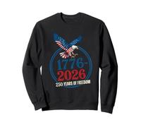 Julio 4 USA 250 Years of Freedom American Flag Eagle 1776 Sudadera