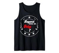Julio 7 Cumpleaños Leyenda Hombre Niño Desde Julio 7 Camiseta sin Mangas