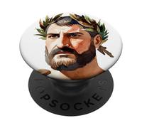 Julio César Antiguo Emperador Romano PopSockets PopGrip Adhesivo