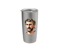 Julio César Antiguo Emperador Romano Vaso térmico de acero inoxidable de doble pared