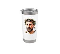 Julio César Antiguo Emperador Romano Vaso térmico de acero inoxidable de doble pared