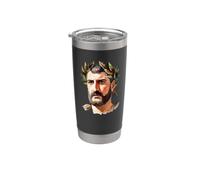 Julio César Antiguo Emperador Romano Vaso térmico de acero inoxidable de doble pared