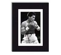 Julio César Chávez - Boxeo Firmado Impresión fotográfica montada de 8x6 Pulgadas Preimpreso Firma Autógrafo Regalo para fanáticos, Listo para ser Enmarcado. Arte de Pared