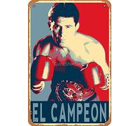Julio César Chávez - Cartel de metal vintage de 20 x 30 cm