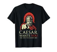 Julio César se une a las legiones Divertida historia romana Camiseta
