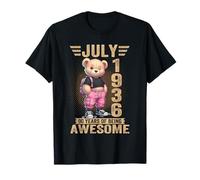 Julio de 1936 90 cumpleaños 90 años Oso de Peluche Siendo Impresionante Camiseta