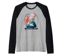 Julio Verne, novelista francés, poeta, dramaturgo Camiseta Manga Raglan