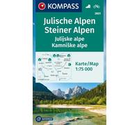 Julische Alpen / Steiner Alpen (2801): Wanderkarte mit Radrouten und Skitouren.