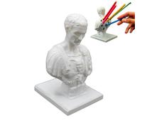 Julius Caesar - Portalápices de resina de Julio César, soporte de almacenamiento para bolígrafos, 6.5 x 4.5 x 3.54 pulgadas, contenedor creativo para bolígrafos de escritorio, soporte decorativo de