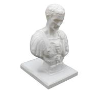 Julius Caesar - Portalápices - Estatua de busto de Julio César | Organizadores de escritorio creativos | Estatua decorativa de escritorio con diseño de idus de marzo, marcador de escritorio,