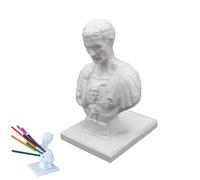 Julius Caesar - Soporte de resina para estatua de busto - Divertido soporte de resina de idus de marzo | Organizador de escritorio creativo para el hogar, dormitorio, aula, marcador para escritorio