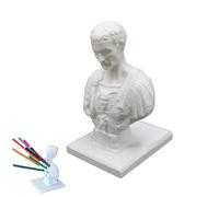 Julius Caesar - Soporte para bolígrafos con estatua, soporte para pinceles de maquillaje, divertido Ides of March, soporte para bolígrafos de resina, creativo para escritorio, mesa, decoración de