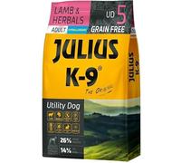Julius K9 - Alimentos para perros sin cereales e hipoalergénicos a base de cordero y patata - Para perros adultos de razas pequeñas - 10kg (3kg)