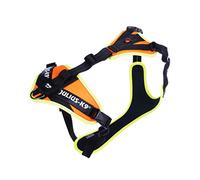 Julius-K9, Arnés JK9 Mantrailing, Tamaño: L-XL, Naranja UV Con Borde Neón