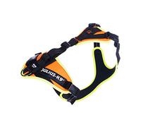 Julius-K9, Arnés JK9 Mantrailing, Tamaño: M, Naranja UV Con Borde Neón