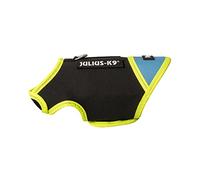 Julius-K9 Chaqueta de neopreno para perro IDC, Talla Baby 1, Negro/Aguamarina