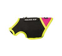 Julius-K9, Chaqueta de Neopreno para Perro IDC, Talla: Baby 1, Negro y Rosa