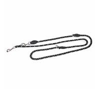 Julius-K9 Correa de SOGA Ajustable IDC, Negra con Franja Fluorescente, 12 mm x 2.2 m