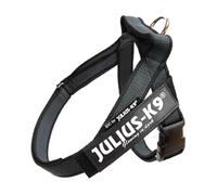 Julius-K9 Color & Gray Arnés de Correa de IDC, Tamaño: XL/2, Negro-Gris