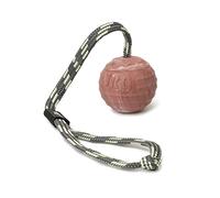 Pelota IDC de Goma Natural con Asa Cerrable, Estriado Horizontalmente, 60 mm