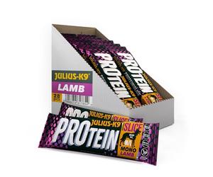 Julius K9 Protein Bar for Dogs 50g Lamb & Carrots, Dog Treat, Chicken Free, Ideal for Training, Hypoallergenic Snack, Mono Protein