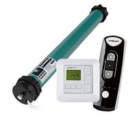 JULIUS MAYER 3x Motor tubular electromecánico JM45-350 (35Nm | SW60) + 3x JAROLIFT Sevenlogic Comfort Funk + Mando a distancia de 4 canales TDRC 04