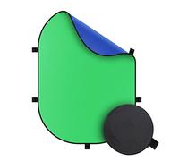 Julius Studio 5' x 7' verde y azul reversible Chromakey Photo Backdrop, JSAG410