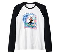 Julius The Monkey Break out El Surf Retro Ordinario Camiseta Manga Raglan