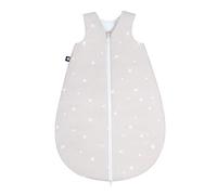 Julius Zöllner 9040710030 - Saco de dormir de verano para bebé (100% algodón, talla 70, 6-12 meses, estándar 100 by Oeko-Tex, estrella beige, 300 g)