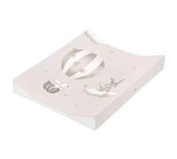 Julius Zöllner® Cambiador de 2 cuñas 50 x 65 cm - Cambiador suave - Cambiador de bebé - Película impermeable y lavable - Fabricado en Alemania - Oeko-Tex Standard 100 - viaje de estrellas