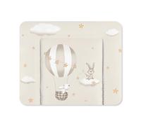 Julius Zöllner® Cambiador de 85 x 75 cm, cambiador suave, protector de mesa para bebé, película impermeable y fácil de limpiar, fabricado en Alemania, certificado Öko-Tex Standard 100, Starry Ride
