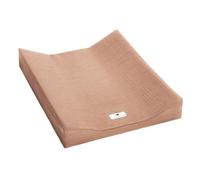 Julius Zöllner Funda para cambiador de 2 cuñas de muselina de algodón, muselina dune, talla 50/65