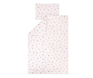 Julius Zöllner Jersey - Ropa de Cama Infantil de 100 x 135 + 40 x 60 cm, Juego de 2 Piezas de Funda nórdica y Funda de Almohada, 100% algodón, con Cremallera, Standard 100 by Oeko-Tex, Little Dinos
