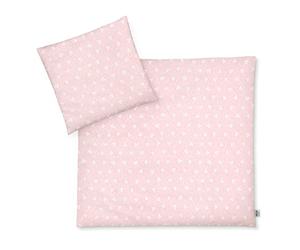 Julius Zöllner Jersey - Ropa de Cama Infantil de 80 x 80 cm + 35 x 40 cm, Juego de 2 Piezas de Funda nórdica y Funda de Almohada, 100% algodón Jersey con Cremallera, estándar 100 by Oeko-Tex, Leafy