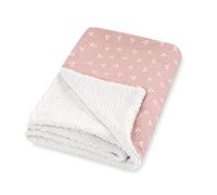 Julius Zöllner Manta de Invierno de algodón y Tejido de Peluche, tamaño 70 x 100 cm, Fabricado en Alemania, Oeko-Tex Standard 100, Hoja
