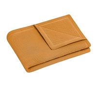 Julius Zöllner Manta tamaño 70/100 | Fabricado en Alemania | 100% Muselina de algodón | Öko-Tex® Standard 100 | Canela