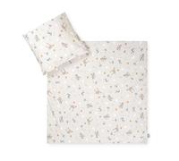 Julius Zöllner Ropa de Cama de Jersey Sabana Beige, tamaño 80 x 80 y 35 x 40 cm, Ropa de Cama para bebé, sin sustancias nocivas