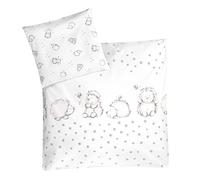 Julius Zöllner Ropa de Cama Infantil 100% algodón, estándar 100 de Oeko-Tex, Fabricada en Alemania, tamaño 80 x 80 + 35 x 40 cm, Erizo