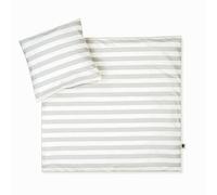 Julius Zöllner Ropa de Cama Organic Stripes, tamaño 80 x 80 y 35 x 40 cm, Ropa de Cama para bebé, sin sustancias nocivas