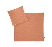 Julius Zöllner Ropa de cama para bebé 100% algodón orgánico, estándar 100 de OEKO-TEX, fabricada en Alemania, tamaño 80 x 80 + 35 x 40 cm, Flowery