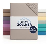 JULIUS ZÖLLNER Sabana bajera de Jersey taupe 70 x 140 cm - talla60/70x120/140 cm