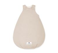 Julius Zöllner Saco de Dormir para bebé de Muselina, Relleno cálido de 2,5 TOG, Lavable a 40 °C, Fabricado en Alemania, Certificado Öko-Tex Standard 100, Color Arena, Talla 50/56