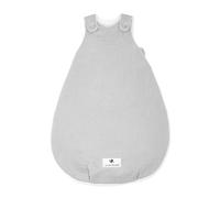 Julius Zöllner Saco de Dormir para bebé, Muselina, Relleno en Caliente, 2,5 TOG, Lavable a 40 °C, Fabricado en Alemania, Oeko Tex Standard 100, Gris, Talla 56/62
