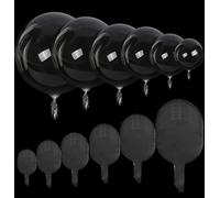 JULLIZ 55 globos Bobo, 6 tamaños, globos transparentes de burbujas para el día de San Valentín, baby shower, boda, cumpleaños, Navidad, decoración de fiesta en interiores y exteriores