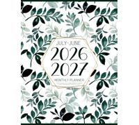 July 2026-June 2027 Monthly Planner: Large At a Glance Layout Schedule Organizer & Calendar | 52 Weeks Agenda with Goals & Notes Jul 26-Jun 27 (Pretty Floral Branches)