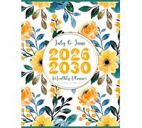 July 2026-June 2030 Monthly Planner: 4 Years Weekly and Monthly Schedule Organizer with Calendars | Simple 48 Month Agenda with Goals & Notes 2026-2030 (Shiny Floral Cover)