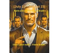 (July 23 - August 23): A 120-page lined notebook designed for students and zodiac lovers, reflecting the charismatic and leadership qualities of the Leo sign.