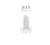 July Birth Flower Journal: Larkspur